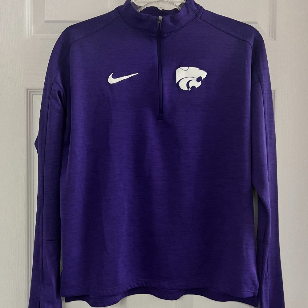 EUC Nike Dri-Fit Women's K-State Purple Quarter-zip pullover Sz MED
